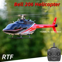 YXZNRC F08 Bell-206 1:27 Scale Altitude Hold Optical Flow Positioning Dual Brushless Motor RC Helicopter