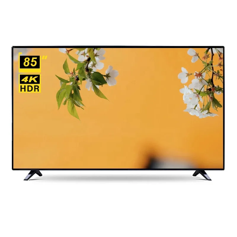 High end customized TV STLF ZJWManufacturer OEM 85 Inch Smart TV Ultra HD TV 85 90 100  Inches LED 4K Television with Large Scre