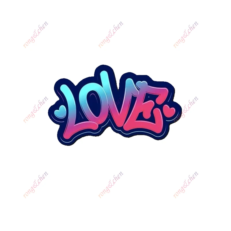 

Art Graffiti Font Car Sticker Love for Car Motorcycle Racing Helmet Laptop Trunk Body Car Window Surfboard Waterproof PVC Decals