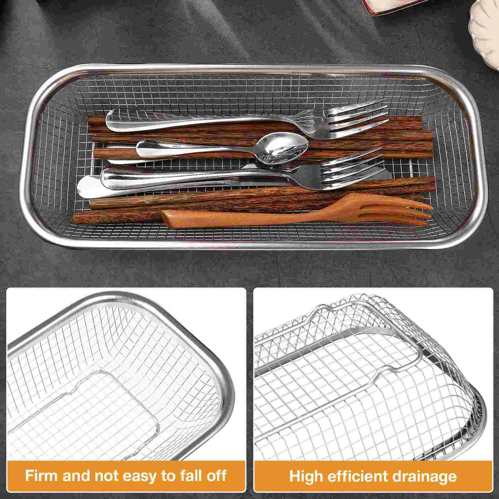 Cabinet Chopstick Rest Dishwasher Basket Replacement Utensil Drying Rack Silverware Storage Container