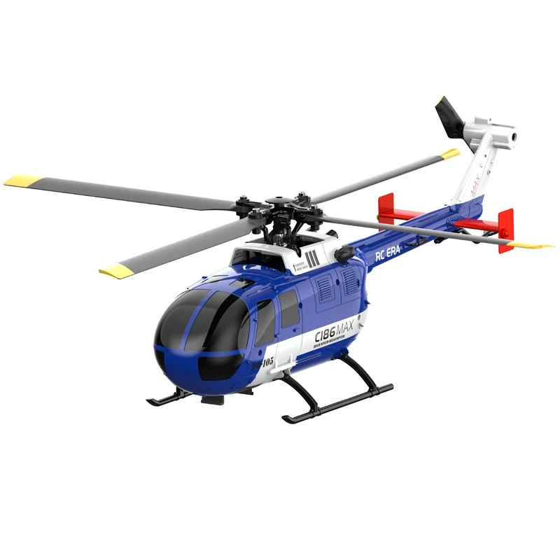 RHSKY-Hélicoptère RC C186 Pro B105 avec Télécommande 4CH, Drone Sentry à 6 Axes, Système 2.4G 6G, Jouet Quadcopter, Cadeau pour la Création