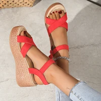 7cm Wedge Heel Summer New Fashion Platform Thick Bottom Buckle Casual Comfortable Walking Shoes Sandals for Women - Image 5