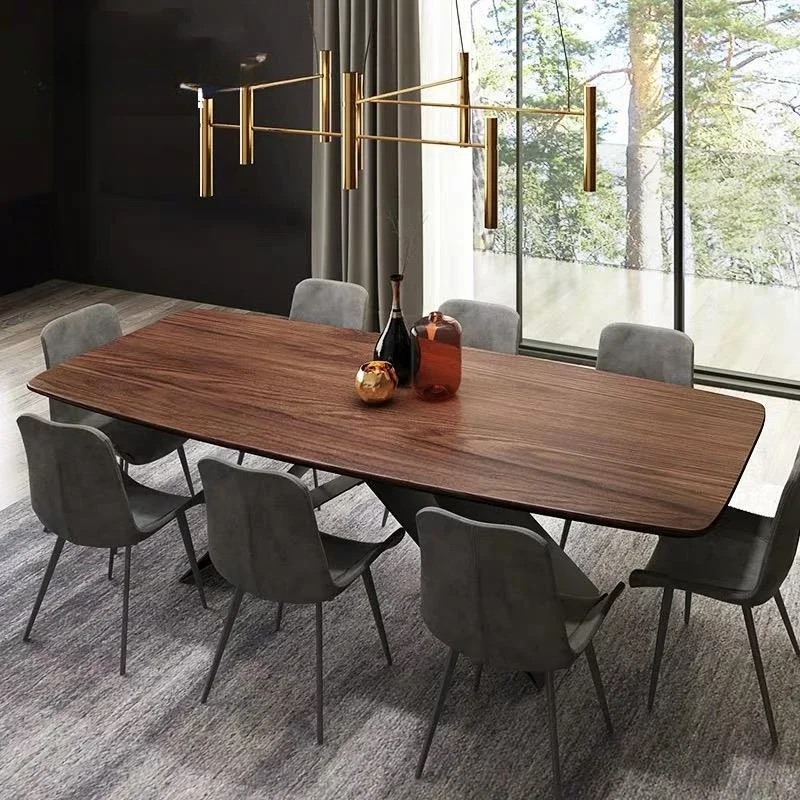 Nordic Dining Table Set Modern Rectangular Creative Size Apartment Solid Wood Dining Table 좌식테이블 Home Furniture