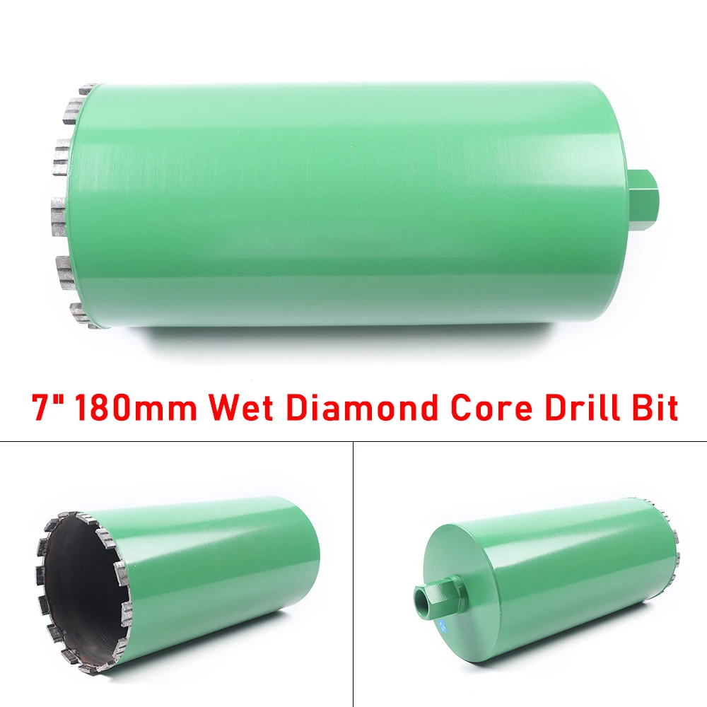 7" Wet Diamond Core Bit For Reinforced Concrete Drilling Light Steel & Wire Mash