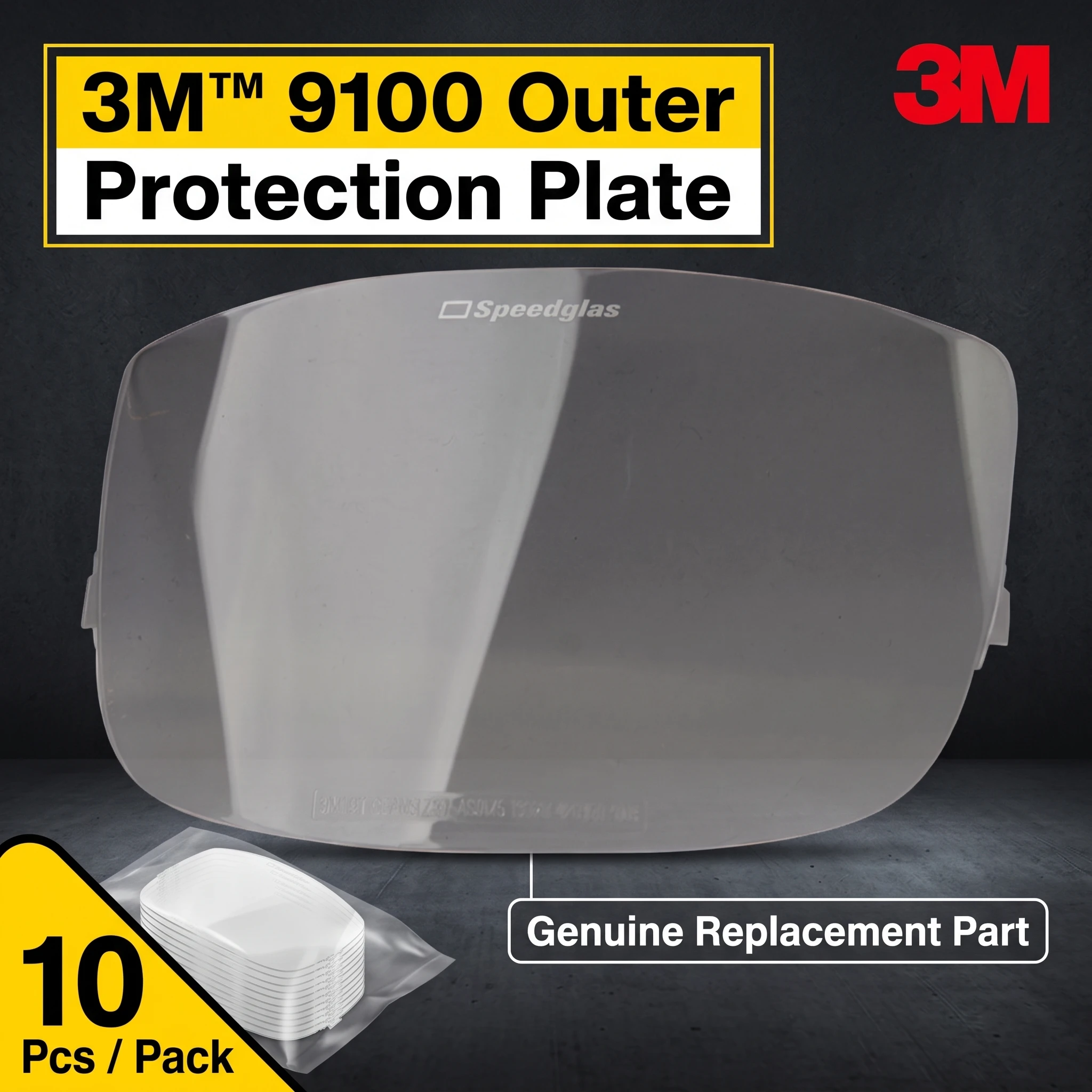 10PCS 3M 526000 Speedglas 9100 Outer Protection Plate Standard Clear Lens Cover for 9100V 9100X 9100XX Welding Helmet