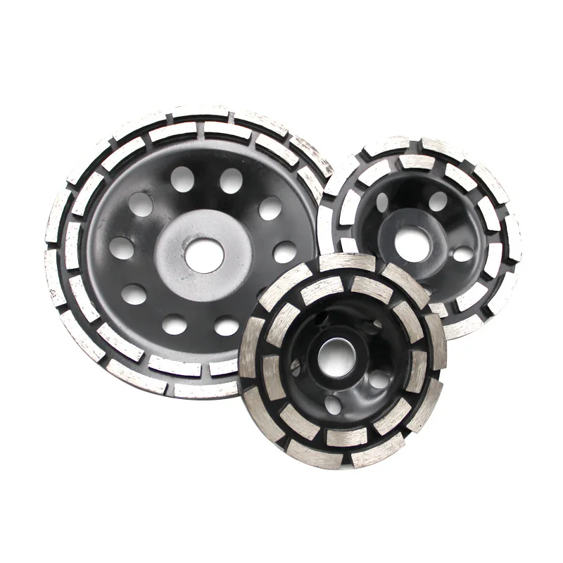 wholesale black diamond double-row grinding wheel 115-125-180mm wall disc for electric grinding