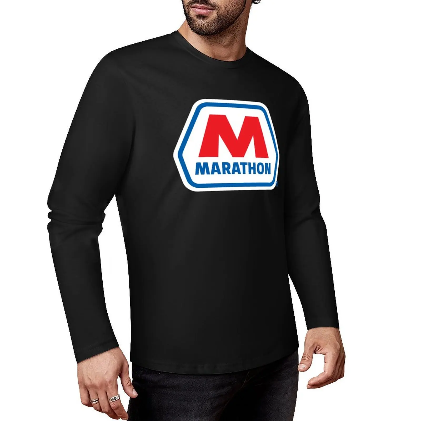 Marathon OIL RACING LUBRICANT seghosamdes Long T-Shirt sweat shirts vintage clothes Oversized t-shirt t shirts for men graphic