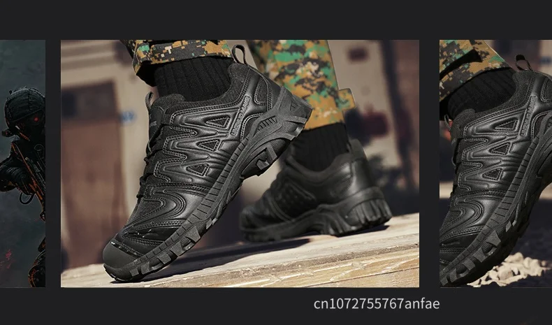 Men Tactical Boot Anti-Slip Work Safety Shoes Waterproof Special Force Army Boots Male Hiking Boot Outdoor Travel Shoe Anti-slip