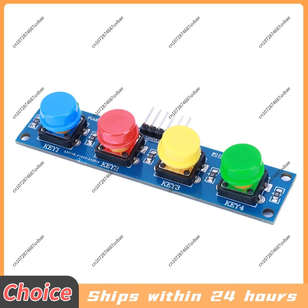 4 Independent Buttons Keyboard Module with Hat & LED Indicator Keypad Module for Arduino ARM for Raspberry Pi - view 5