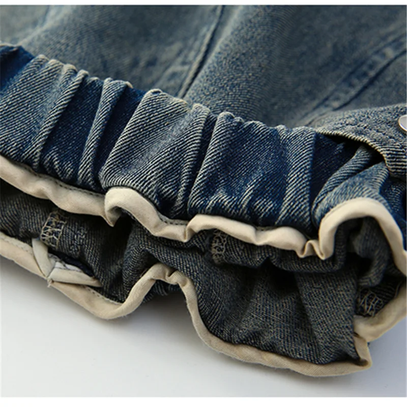 Elegant Kids Children Vintage Denim Shorts with Pockets for Teens Girls New Summer Casual Mini Jeans Pants Age 5 7 9 11 13 14 Y
