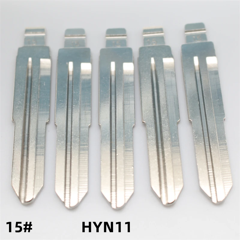 

50Pcs 15# HYN11 Metal Blank Uncut Remote Key Blade For Kia Cerato For Hyundai Elantra For Keydiy KD Xhorse VVDI JMD