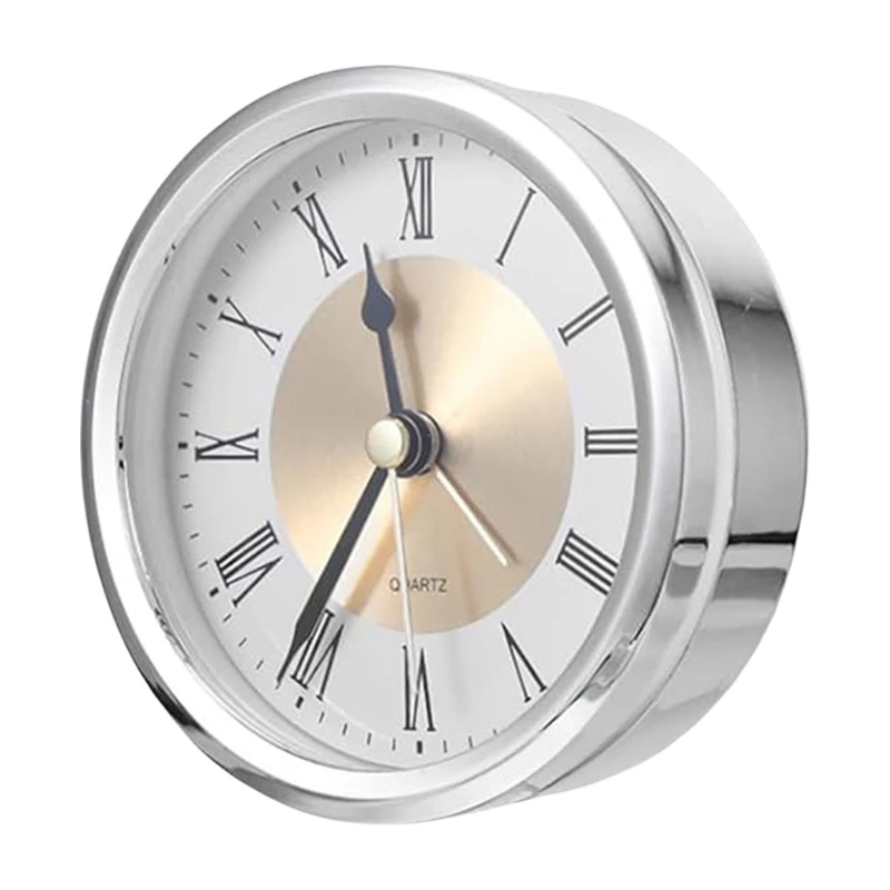 12PD 3.5Inch Clock Movement Replacement Vintaged Design Gold/Silver/Silver Frame