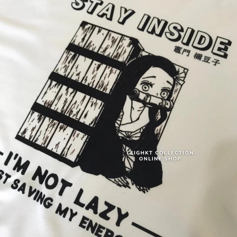 DEMON SLAYER Nezuko Stay Inside Anime Shirt 『Cotton Spandex』 T-shirt