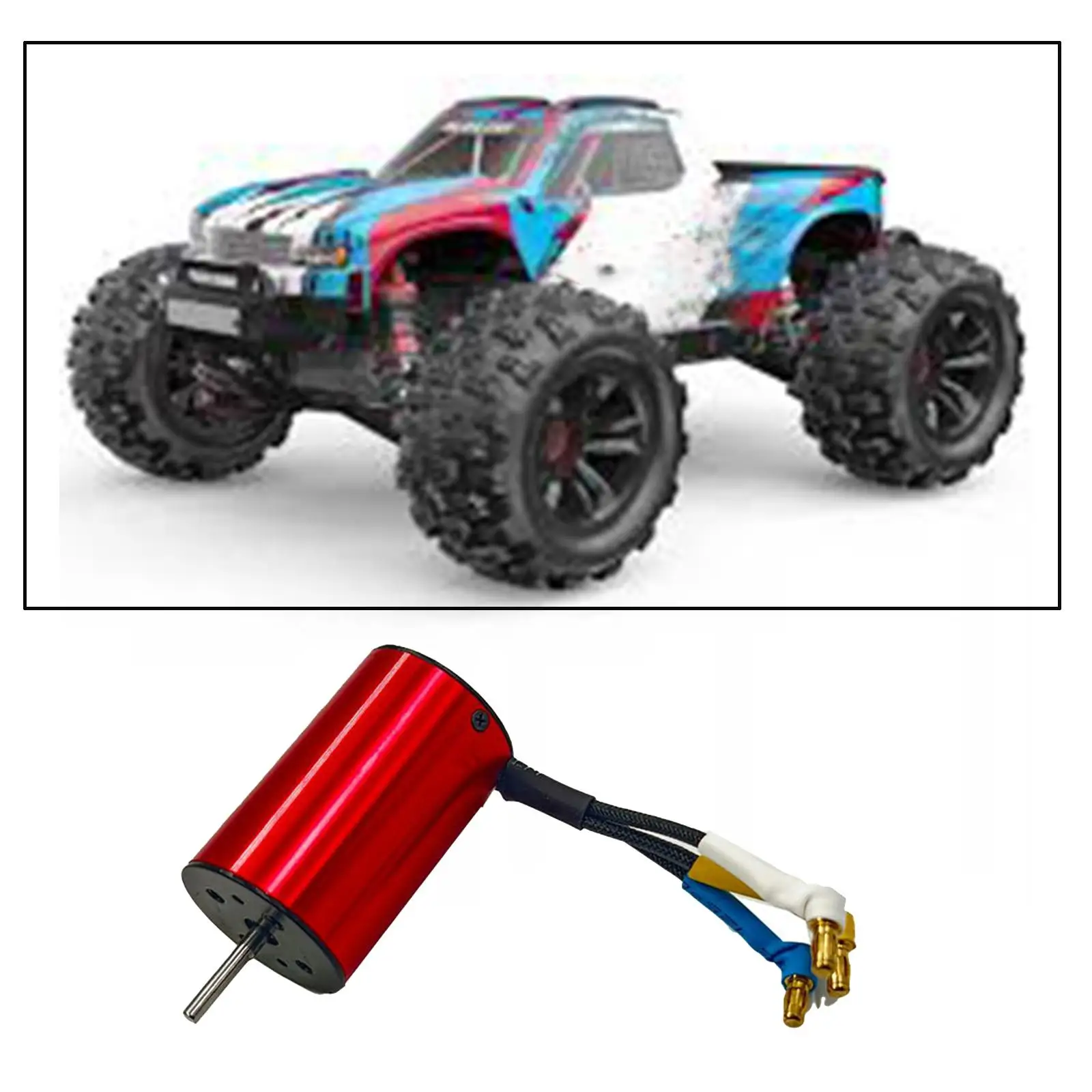 RC Car Brushless Motor Professional Lightweight RC Parts Replacement for 16207 16208 1/16 Scale RC Car DIY Accs DIY Modified