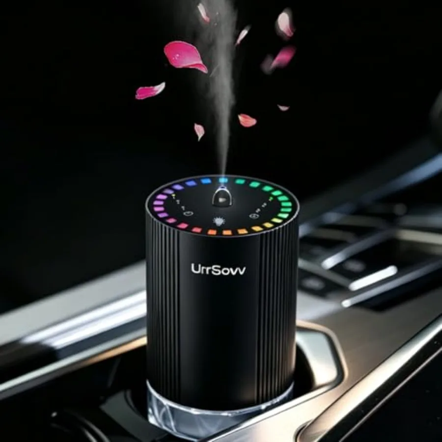 

Car Diffuser for Essential Oils Cordless Waterless Battery Operated Car Diffuser Portable 60ML Air Freshener Wireless Diffuser