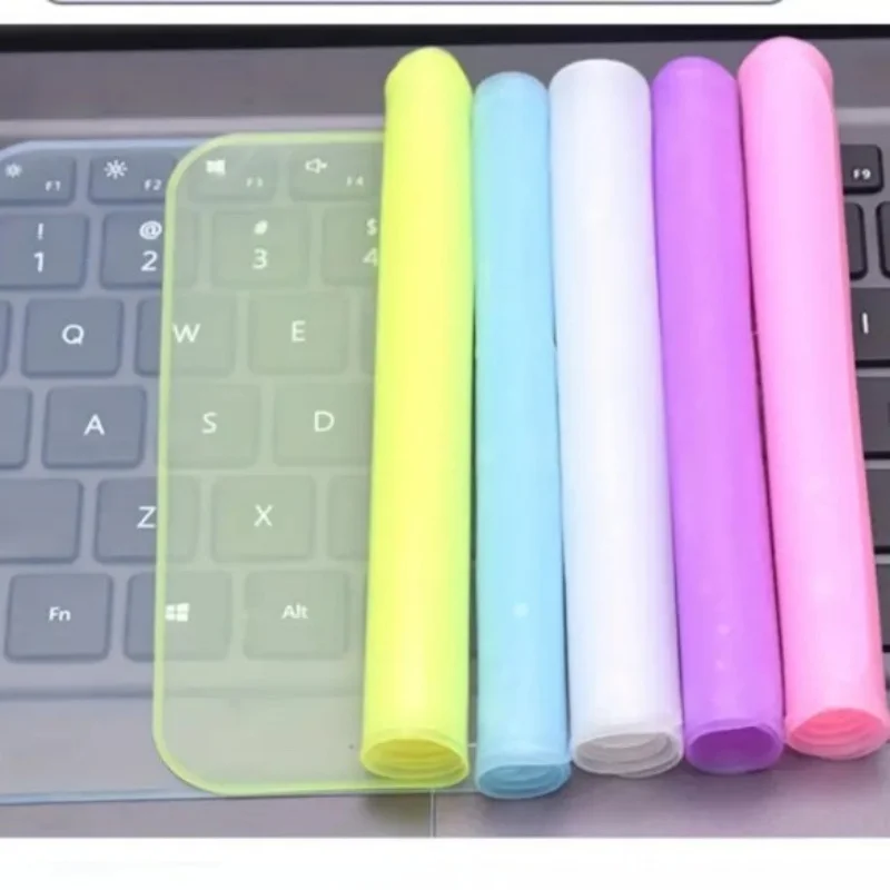 1pcs Universal Laptop Keyboard Protective Film Dustproof and Waterproof Ultra-Thin Office Computer Accessories Random Color
