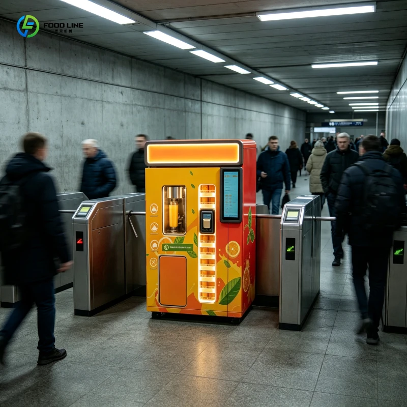 Fresh Orange Juice Vending Machine, Purity-Focused Juicer with 