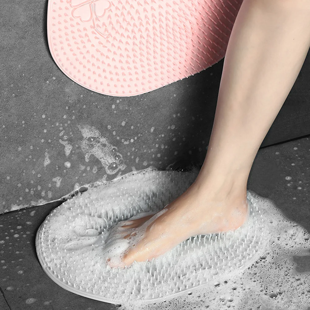 

1Pcs Foot Massager Scrubber Extra Thick Cleaning Bristles Non-Skid Bottom Foot Cleaner Mat for Dry Skin Calluses Shower Use