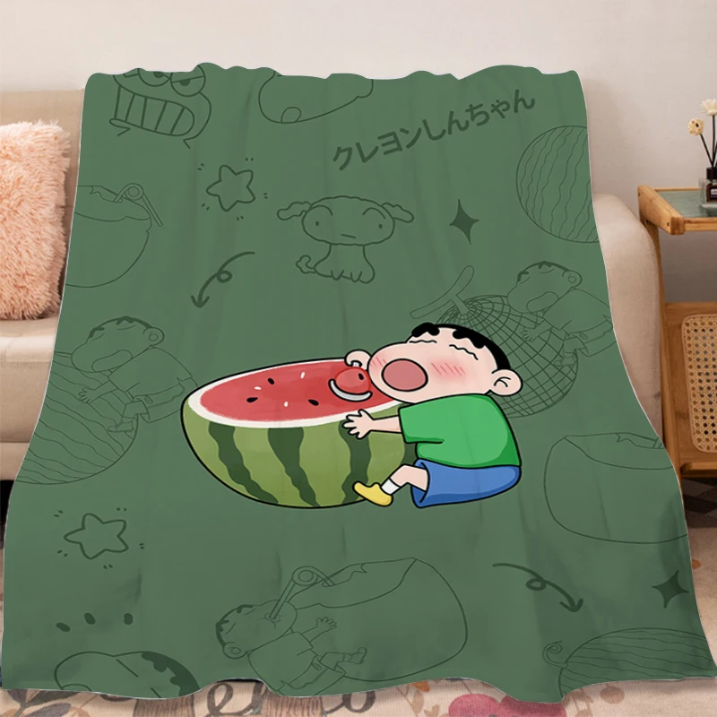 Camping Blanket A-Crayon Shin-chans Winter Fluffy Soft Blanket Microfiber Bedding Warm Knee Bed Fleece Custom Decorative Blanket