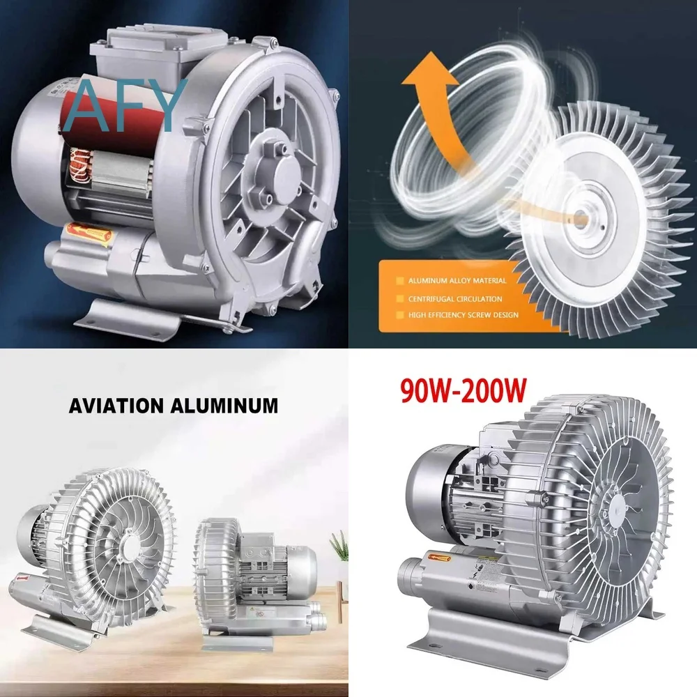 2026 Industrial Vortex Fan for Centrifugal Blower High Pressure Air Pump Vacuum Pump Fish Pond Aerator 220V Powerful Air