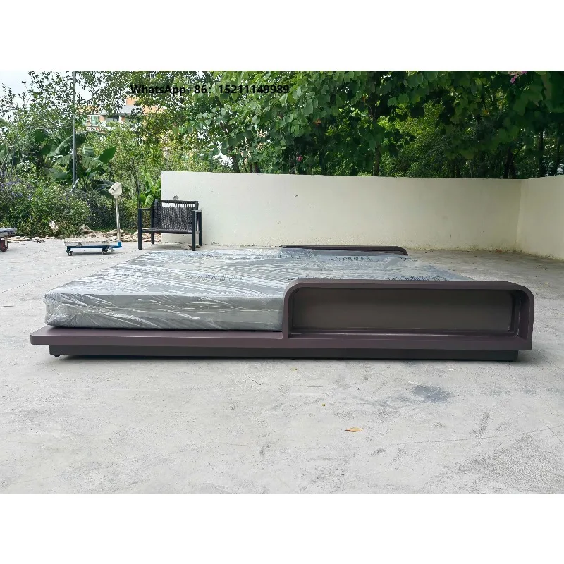 Modern Garden Outdoor Sun Lounger Patio Fast Dry Cushion Double Seat Beach Swimming Pool Lounge Chair
