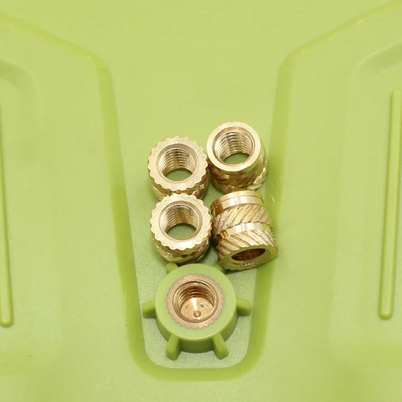 Brass Threaded Insert Nut Kit M2 M2.5 M3 M4 M5 M6 M8 Hot Melt Heat Knurled Embed Injection Copper Insertnut for 3D Print Plastic