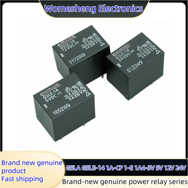 

New genuine power relay G5LA G5LE-14 1A-CF 1-E 1A4-DC3V 5V 12V 24VDC 1PCS