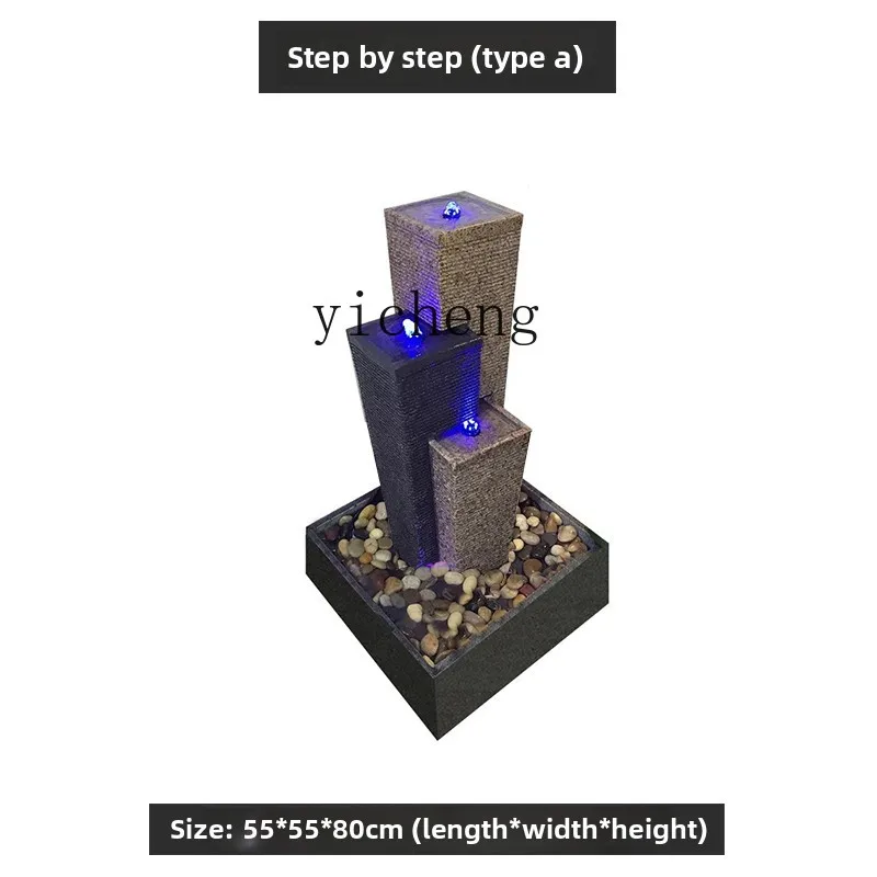 YFY flowing water fountain lucky ornament indoor landscape modern simple water curtain wall courtyard