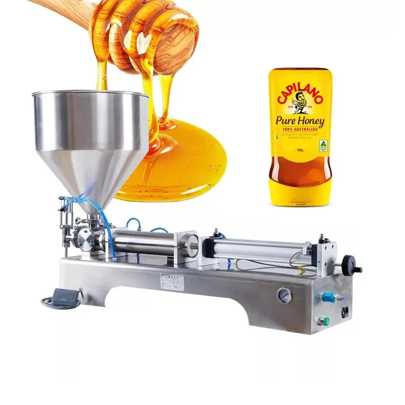 

Dual Purpose Liquid Paste Cream Gel Liquid Paste Filling Machine/Beverage Honey Cream Piston Packing Machine