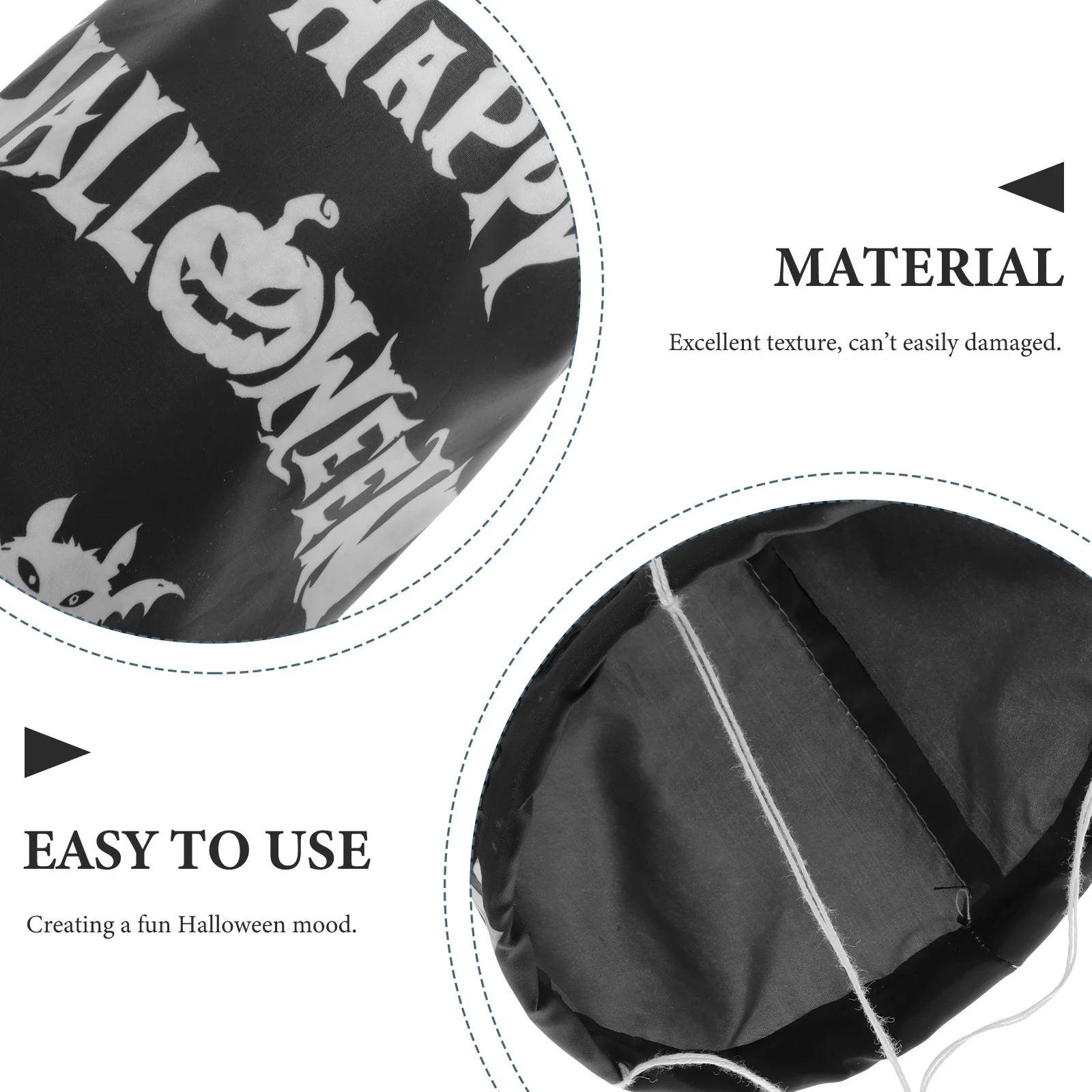 

Halloween Yard Flag Decor Wind Sock Durable Design Exquisite Craftsmanship Great for Holiday and Party Decor Halloween Wind Sock