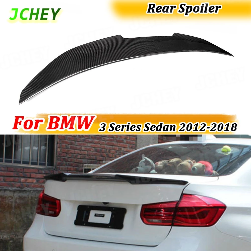 

JCHEY For F30 F80 M3 Carbon Fiber Rear Trunk Spoiler Wing Boot Lip Rear Deck Spoiler For BMW 3 Series Sedan 2012-2018