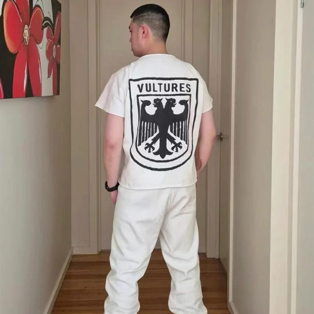 SAINT OF MICHAEL Fashion Streetwear Kanye West DONDA YE Printed Tee Vintage Clothing Casual Loose Oversize Tops T Shirt For Men