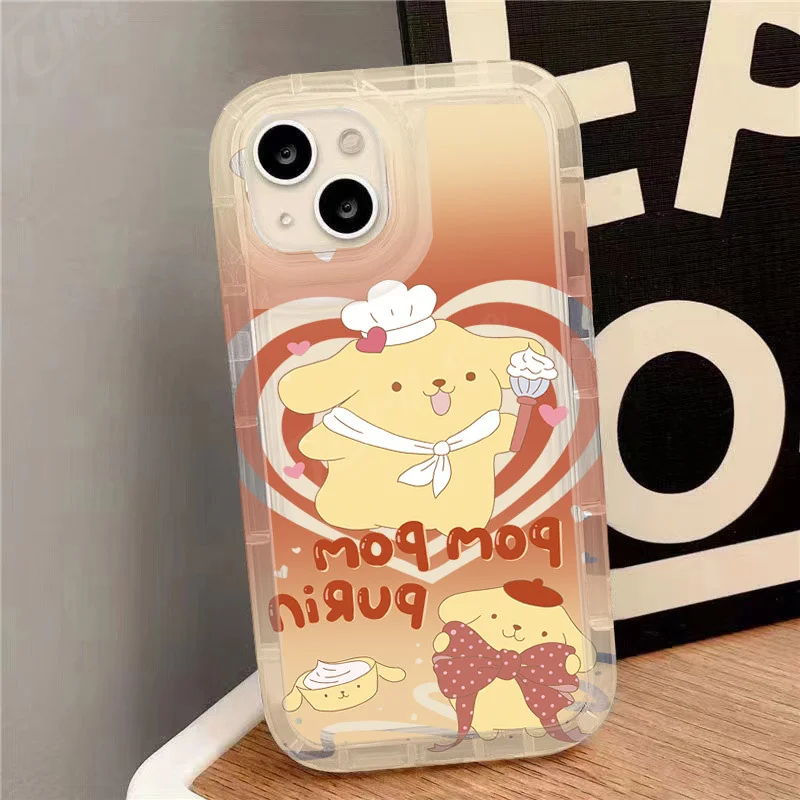 Saniro Pom Purin Case for Samsung Galaxy A15 A55 A05 A05S A14 A24 A13 A23 A73 A12 A22 A32 A52 A52S A72 A31 A51 A71 Silicone Capa