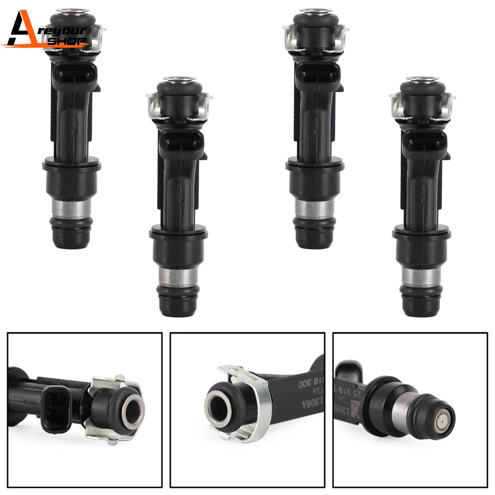 Areyourshop 4PCS Fuel Injectors Fit For Buick Sail 1.6L For Chevrolet Corsa 1.0L TF-F075 0280156138 Car Auto Parts