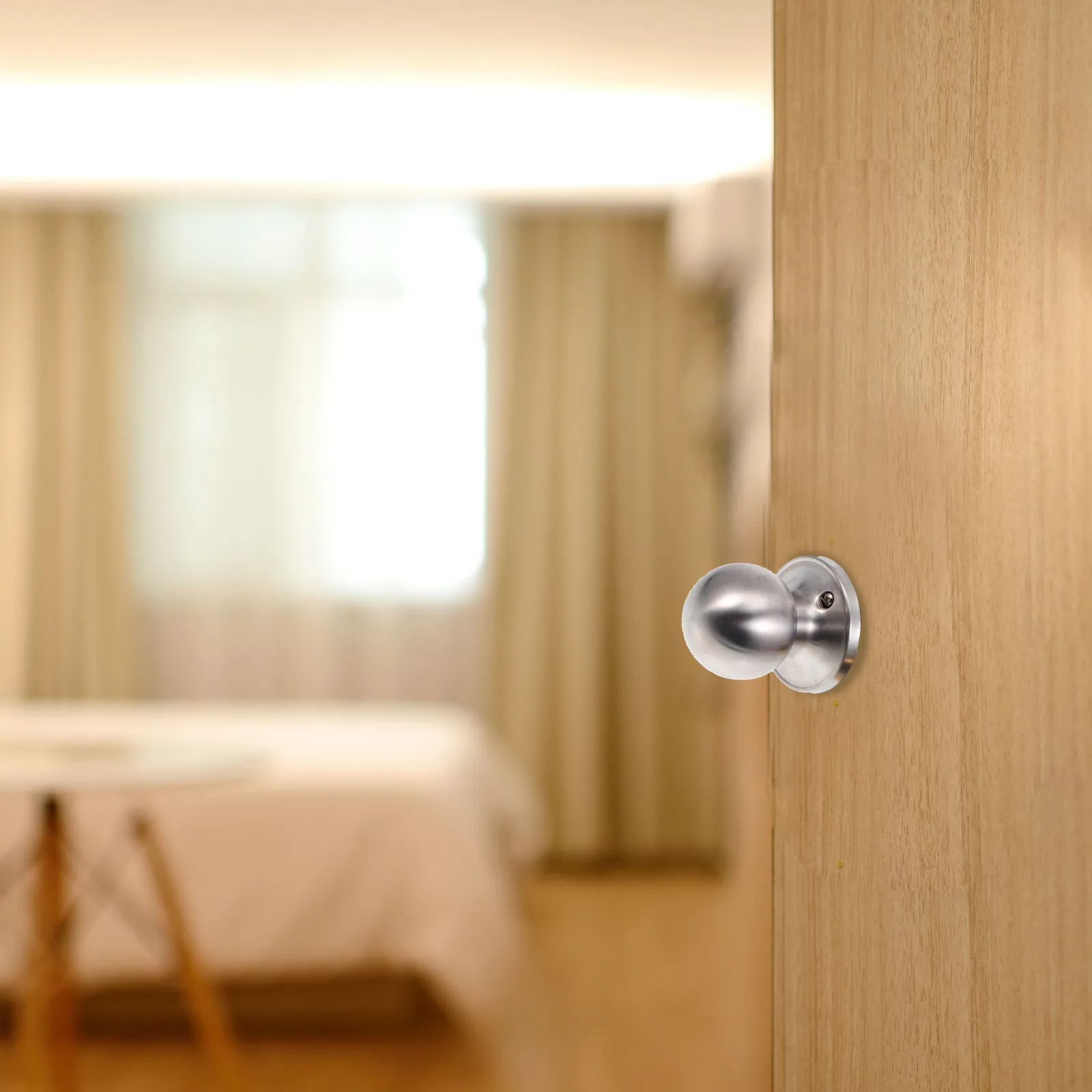 

Premium Spherical Door Knob Lock Stainless Steel for Living Room Bedroom Study Entry Doors Home Interior Door Hardware