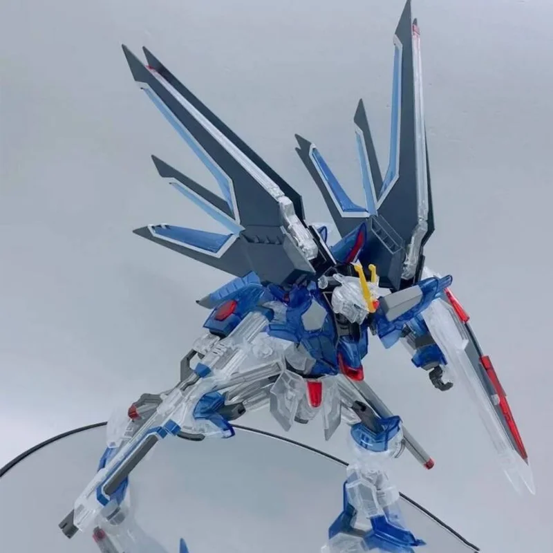 ZGMF-X10A HG 1/144 RISING FREEDOM 하프 컬러 투명 조립 메카 모델 액션 피규어, 어린이 장난감 선물, 소장용