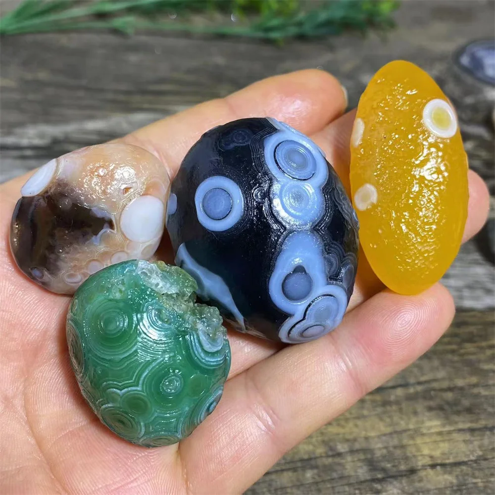 Crystal Sky Eye Agate Raw Natural Symbiont Quartz  Gemstone Quartz Reiki Stone Beauty Minerals Specimen House Decoration Healing