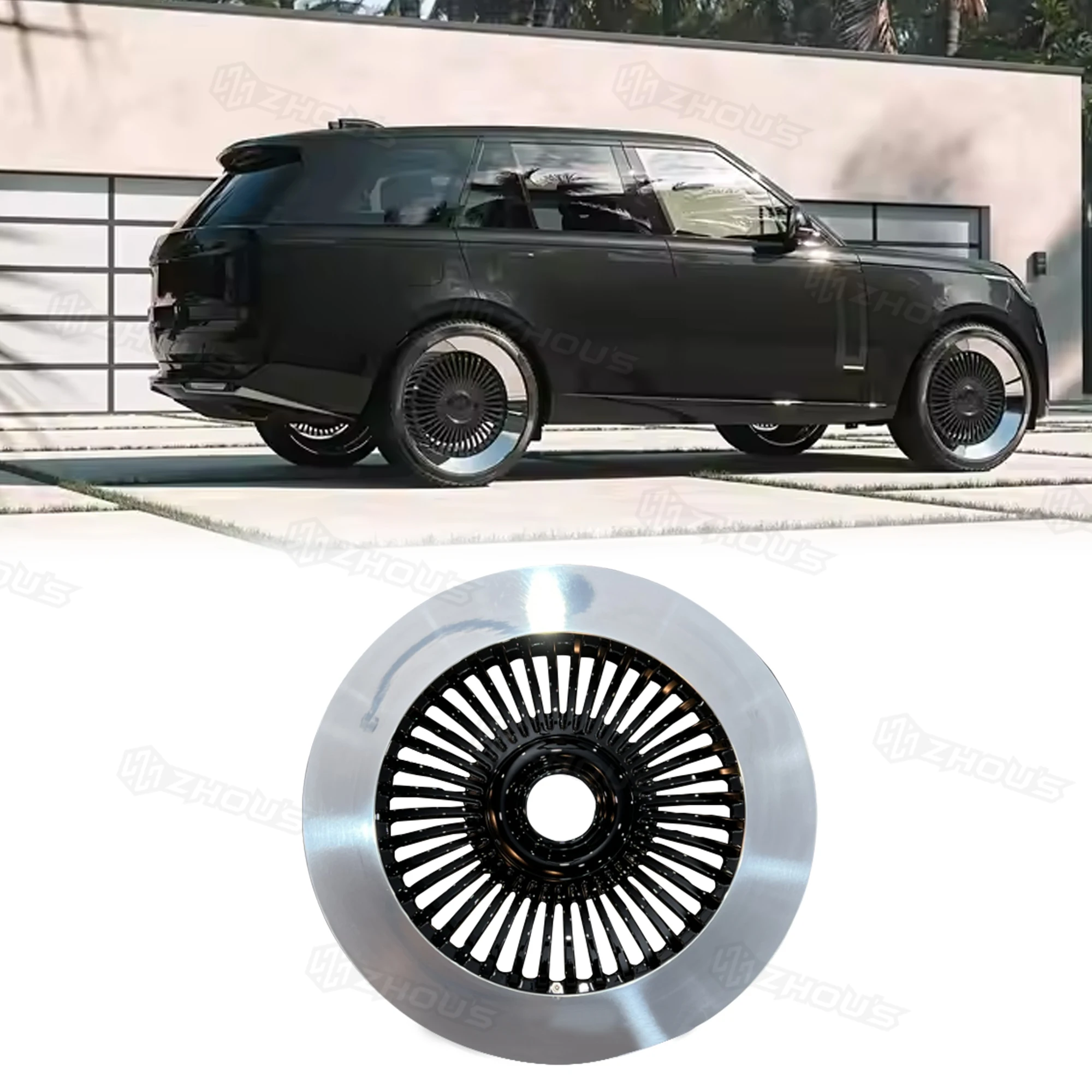 

Кованые диски из алюминиевого сплава Custom Concave 5 Hole 120Mm 21 22 Inch для роскошных автомобилей Range Rover Forgia