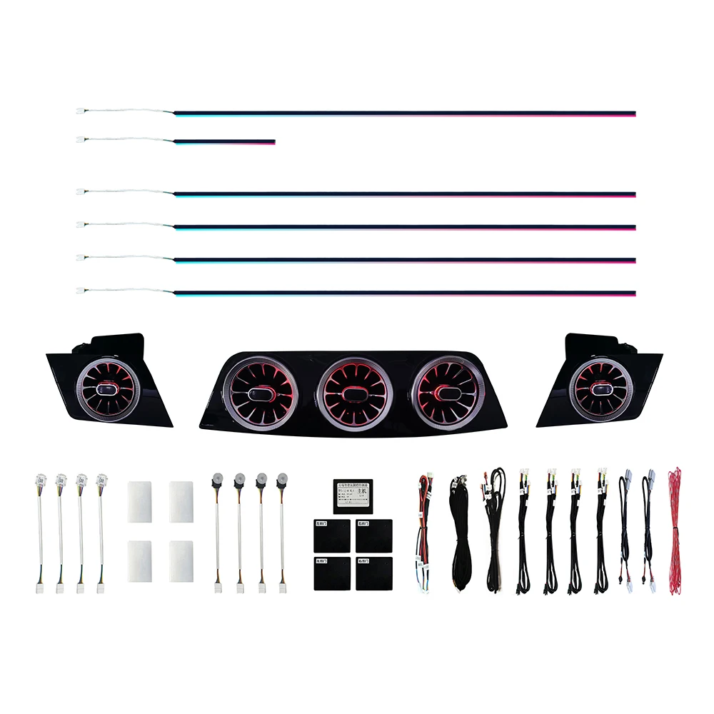 W207 E-coupe 64 Color Ambient Light for 2009-2016    E-Class Coupe Cabriolet A207 Interior Lamp 4D Rotating Tweeter