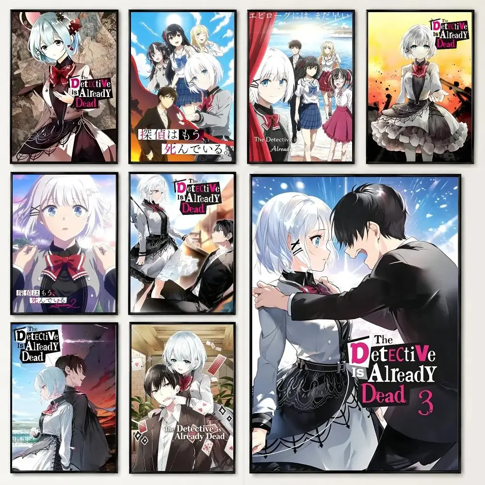 anime The Detective is Already Dead Season 2 Poster HD Printing Soothing and Cream Style Home Decor for the Living Room Cafes