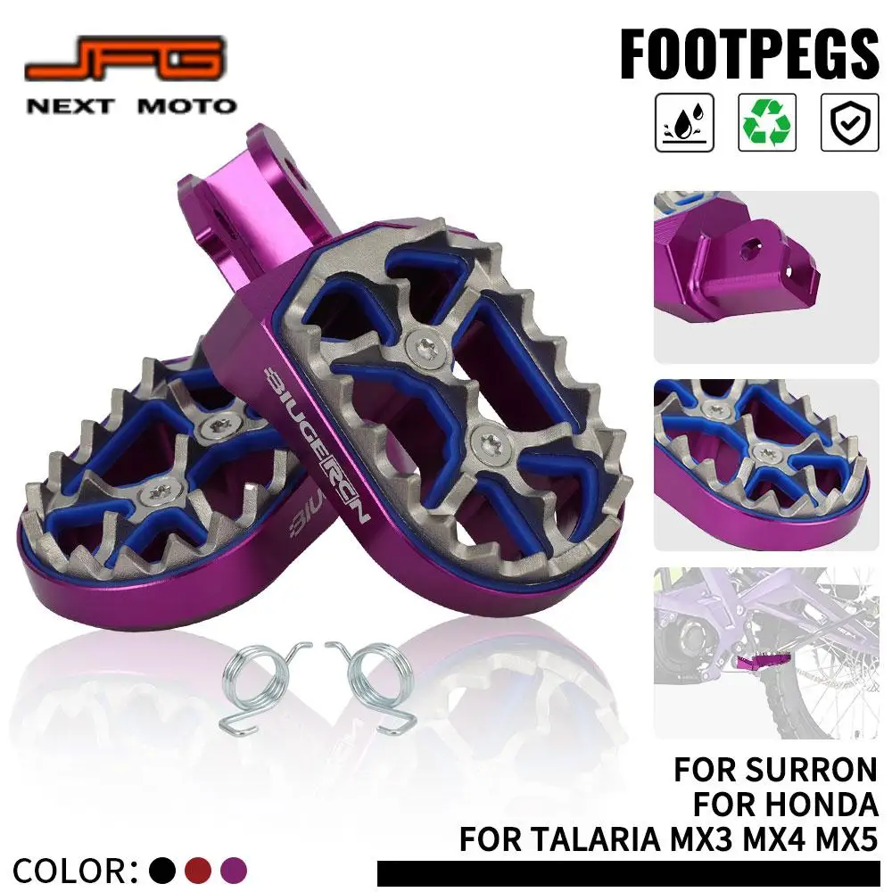 

Подножки для Honda CRF 150F 230F 250F XR Surron Lightbee TALARIA MX3 MX4 MX5, педали с зубами акулы, широкие подножки, детали мотоцикла