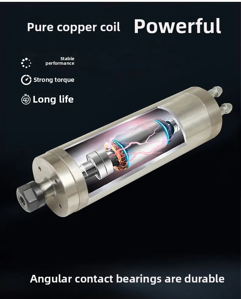 Body engraving machine electric spindle motor 85 diameter 3.0KW jade, wood, metal engraving high-speed motor