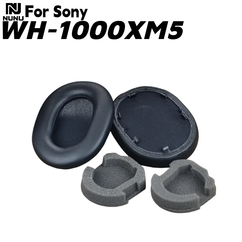

NUNU Replacement Protein skin Ear Pads With buckle for Sony WH-1000XM5 Wireles Headphones Earmuff Repair Parts