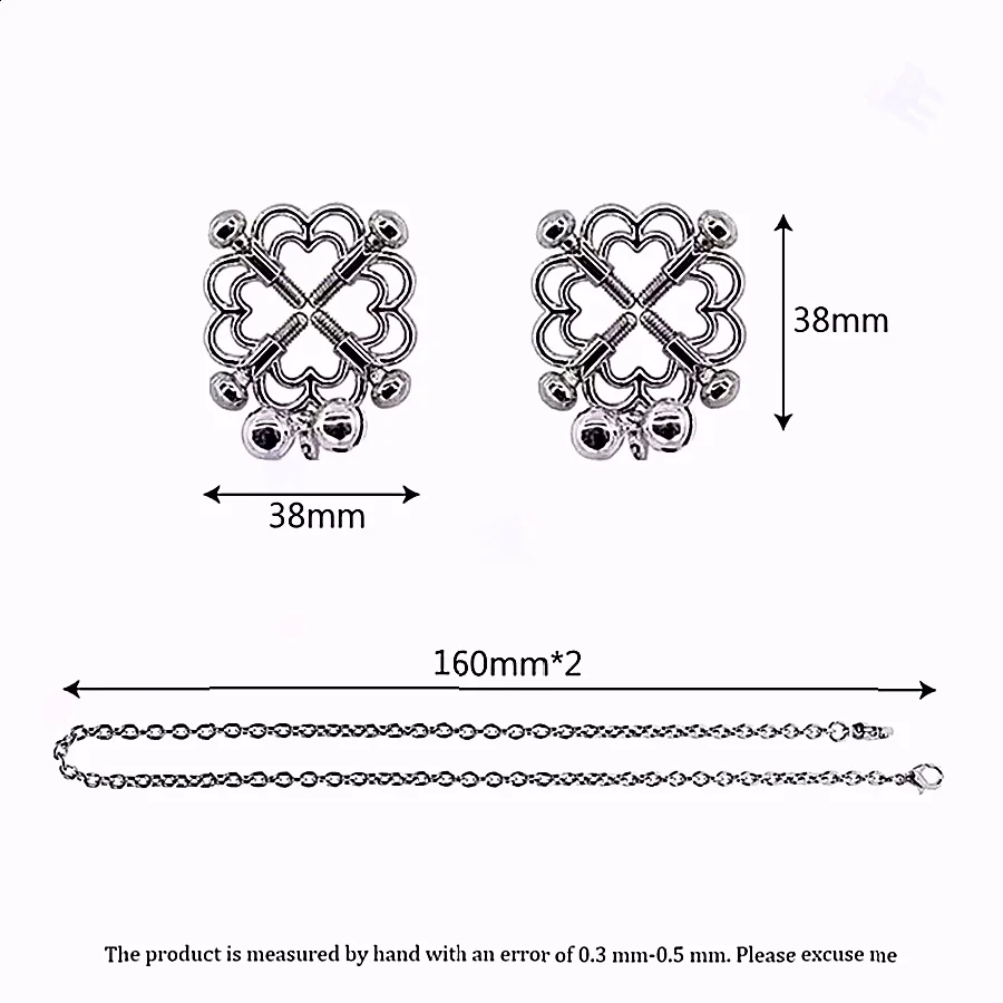 مشابك الثدي المعدنية مقاطع الحلمة قابل للتعديل الحلمة المشبك مشبك الثدي BDSM عبودية الرقيق يمزح الجنس لعب للمرأة زوجين