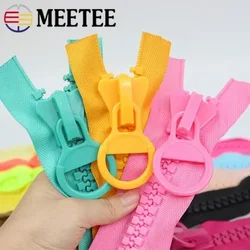 2-10Pcs 25cm Extra Large Resin Zipper For Sewing Color No Endless Lock Zippers Pencil Bag Decoration Zip DIY Garment Accessories