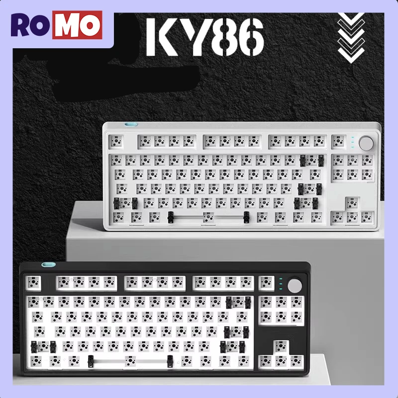 

KY86 Gasket Wireless Bluetooth Mechanical Keyboard 87key PBT Hot Swap Type-C Office Keyboard N-Key Rollover Gaming Keyboard Kit