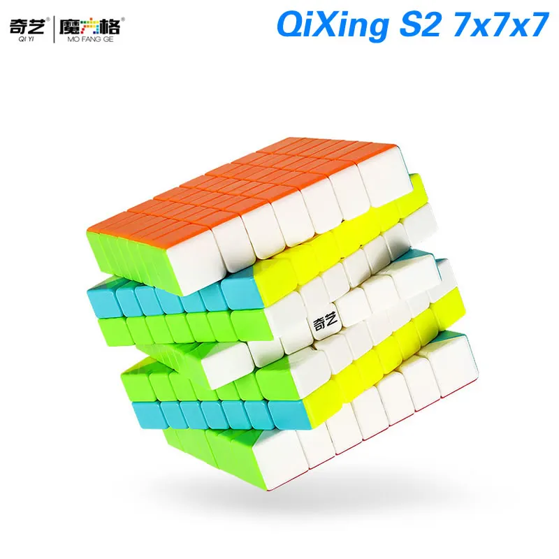 

QYTOYS QiXing S2 7x7x7 магический куб 7x7 QY Профессиональный Нео скоростной извивающийся пазл головоломки для мозга антистресс обучающие игрушки