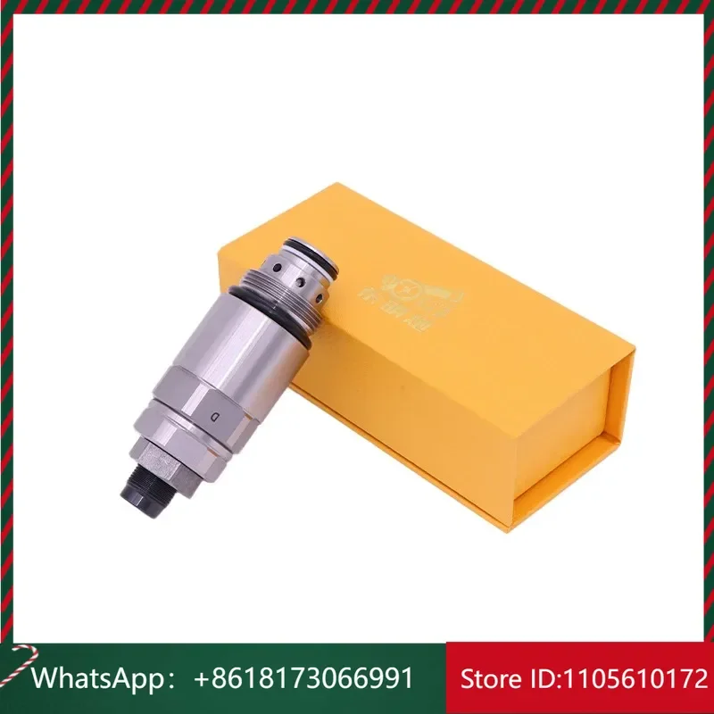 Construction Machinery Excavator Parts Hydraulic Pump Parts R215-7 R225-9 R305-9 Swing Motor Relief Valve