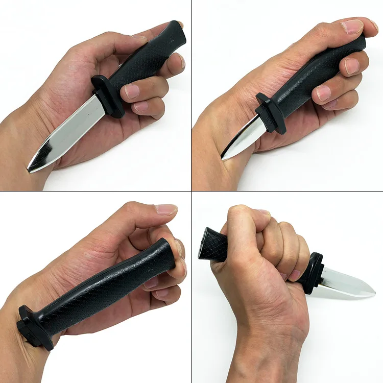 Cuchillo Retráctil de Broma - Accesorio de Comedia de Plástico Inofensivo para Adultos y Niños, Regalo de Truco de Magia