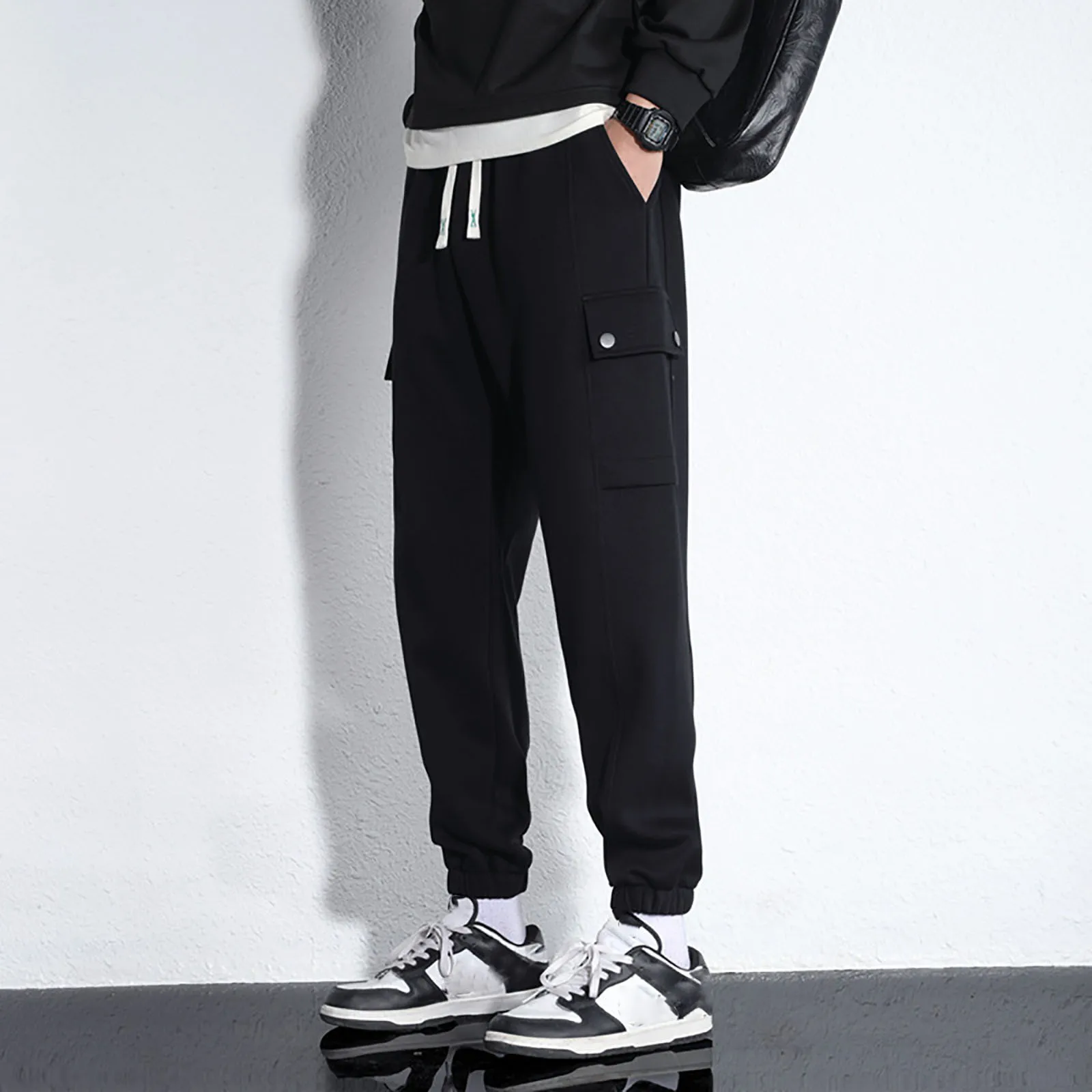 

Men's Sweatpants Lace Up Slacks Men's Sweatpants Running Sweatpants Trousers Harem Pants Oversize